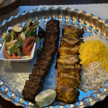 Caspian Restaurant - 27. Chicken and Koobideh Combo - Mediterranean Near Me - Mountain View, California
