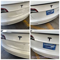 Dentworks by JL, Paintless Dent Repair - Repaired without body filler nor repaint. Paintless dent repair (PDR) performed.