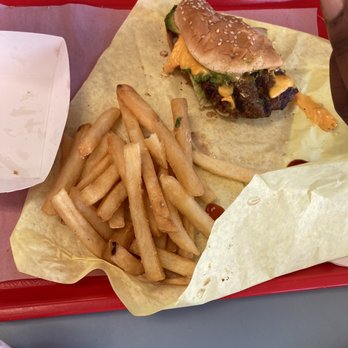 Burger Junction - Jr. Patty Cheese Regular Fries - Burgers Near Me - Sacramento, California Burger Junction - Jr. Patty Cheese Regular Fries - Burgers Near Me - Sacramento, California