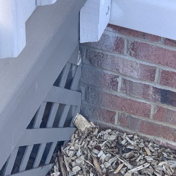 Deck Helmet - Overspray onto brick - Decks & Railing Near Me Deck Helmet - Overspray onto brick - Decks & Railing Near Me