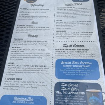 Blue Mountain Brewery - Draft list - Brewpubs Near Me - Afton, Virginia