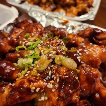 Fire Chicken - That beautiful gochujang sauce... - Korean Near Me - St. Louis, Missouri Fire Chicken - That beautiful gochujang sauce... - Korean Near Me - St. Louis, Missouri