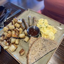 Biscuits & Turkey Sausage Gravy With Eggs