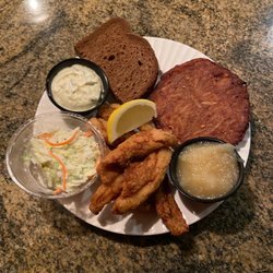 Perch Dinner with Potato Pancakes