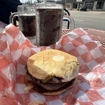 Weber's Superior Root Beer - Small Double Hamburger - Burgers Near Me - Tulsa, Oklahoma