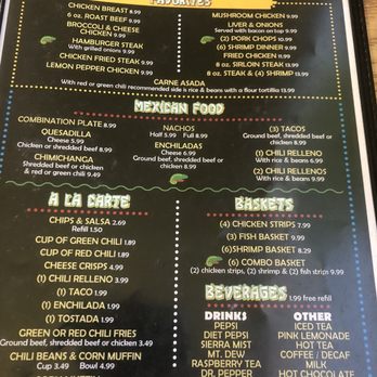 The Camaleon - Menu - American Near Me - Holbrook, Arizona