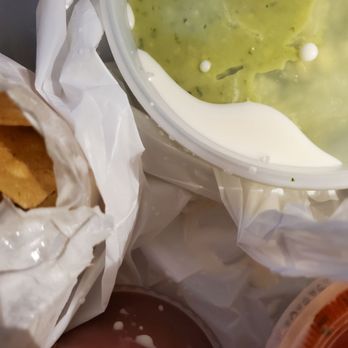 Las Palmas 4 Mexican Restaurant - Spilled melted ice cream all over food and chip bag from takeout gone wrong - Mexican Near Me - Virginia Beach, Virginia Las Palmas 4 Mexican Restaurant - Spilled melted ice cream all over food and chip bag from takeout gone wrong - Mexican Near Me - Virginia Beach, Virginia