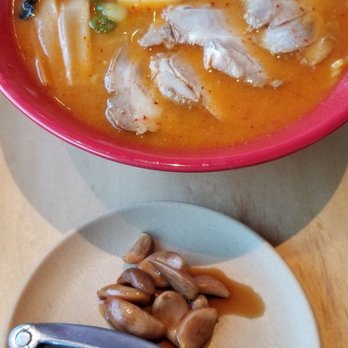 Ramen Yukinoya - Spicy miso ramen with soy sauce marinated raw garlic. - Ramen Near Me - Arcadia, California Ramen Yukinoya - Spicy miso ramen with soy sauce marinated raw garlic. - Ramen Near Me - Arcadia, California