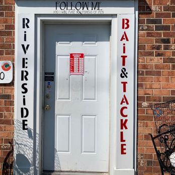 Riverside Bait and Tackle - Front door of bait shop. - Hunting & Fishing Supplies Near Me - Richmond, Virginia Riverside Bait and Tackle - Front door of bait shop. - Hunting & Fishing Supplies Near Me - Richmond, Virginia