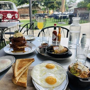 Hill & Vine - Cast iron skillet, cornbread, schnitzel and waffles. - Cocktail Bars Near Me - Fredericksburg, Texas Hill & Vine - Cast iron skillet, cornbread, schnitzel and waffles. - Cocktail Bars Near Me - Fredericksburg, Texas