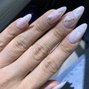 Tips & Toes - Gel x marble with foil done by Annette - Nail Salons Near Me - Westminster, California Tips & Toes - Gel x marble with foil done by Annette - Nail Salons Near Me - Westminster, California
