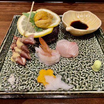 Sushi Jin - Maine Uni, Kanpachi, Canadian Botan Ebi, Firefly Squid - Sushi Bars Near Me - New York, New York Sushi Jin - Maine Uni, Kanpachi, Canadian Botan Ebi, Firefly Squid - Sushi Bars Near Me - New York, New York