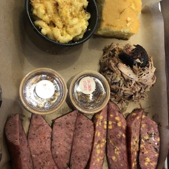 Mission BBQ - Sausage, pulled pork, and mac. - Barbeque Near Me - Nashville, Tennessee