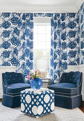 Thibaut Fabrics for custom drapery - Thibaut Fabrics for custom drapery design is Summerhouse-BonitaSprings-01