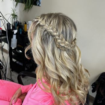 Vicki's Salon - Updo for Ariella! She makes it easy to do pretty - Hair Salons Near Me - Middleboro, Massachusetts Vicki's Salon - Updo for Ariella! She makes it easy to do pretty - Hair Salons Near Me - Middleboro, Massachusetts