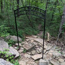 Tennessee/Alabama/Georgia Stateline Marker - You can see the marker in this photo, centered in the archway.