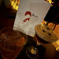 Fox’s Lounge - Old fashion and espresso martini