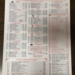 Great Wall Restaurant - Great Wall Chinese Restaurant Menu (November 2023)