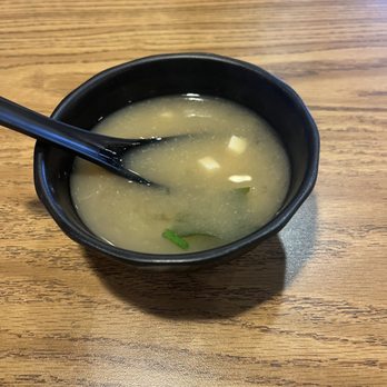 Iwa Ramen & Grill - Miso broth that was brought out before ordering. Light but flavorful - Ramen Near Me - Rogers, Arkansas Iwa Ramen & Grill - Miso broth that was brought out before ordering. Light but flavorful - Ramen Near Me - Rogers, Arkansas