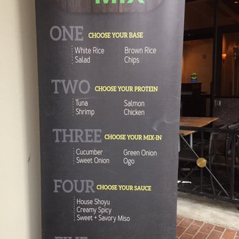 MIX Poke Bar - Menu - Hawaiian Near Me - Bellevue, Washington MIX Poke Bar - Menu - Hawaiian Near Me - Bellevue, Washington