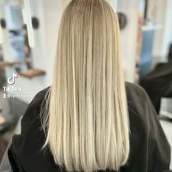 8028 Salon - Flawless blonde balayage done by our hair stylist Linda A.