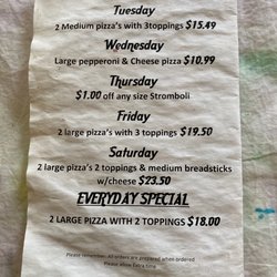 Nances Pizzaria - Menu page 3