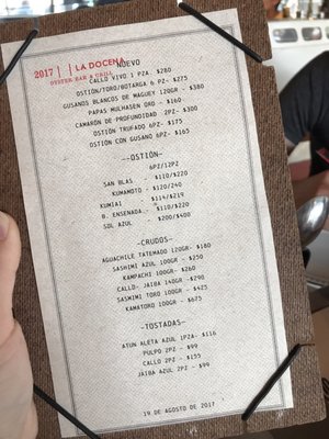 Menu photo 8 La Docena Ciudad de México, DIF
