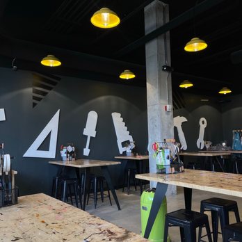 Makers Social - tables and chairs in a restaurant - Makerspaces Near Me - Columbus, Ohio