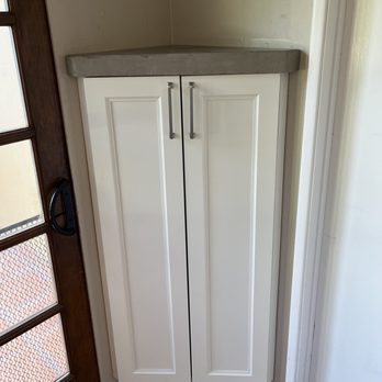 Covered in Concrete - Custom cabinet for vacuum! - General Contractors Near Me Covered in Concrete - Custom cabinet for vacuum! - General Contractors Near Me