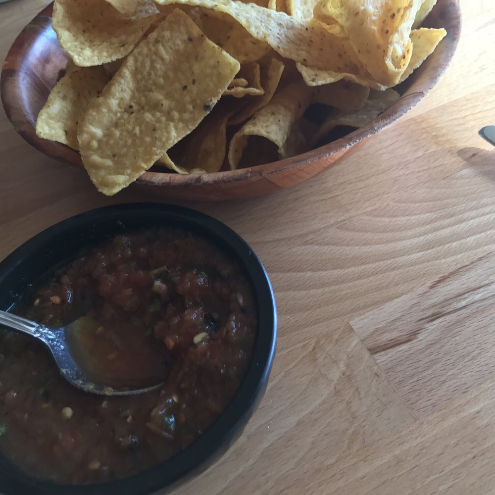 Complimentary chips and salsa
