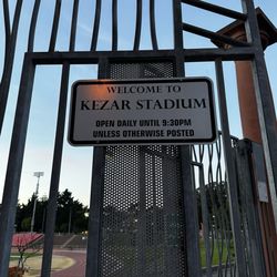 Kezar Stadium - Entrance area; visitors are welcome