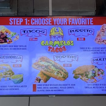 Carmelo's Tacos - menu - Mexican Near Me - Seattle, Washington