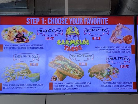 Menu photo 3 Carmelo's Tacos Seattle, WA