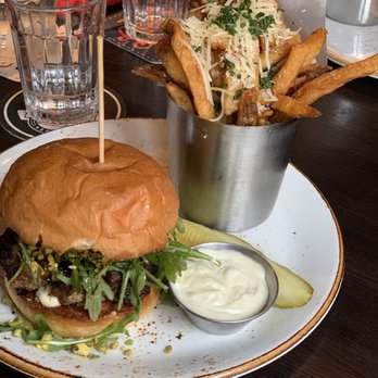 Red Cow St. Paul - Turkey Burger and truffle fries - Burgers Near Me - St Paul, Minnesota Red Cow St. Paul - Turkey Burger and truffle fries - Burgers Near Me - St Paul, Minnesota