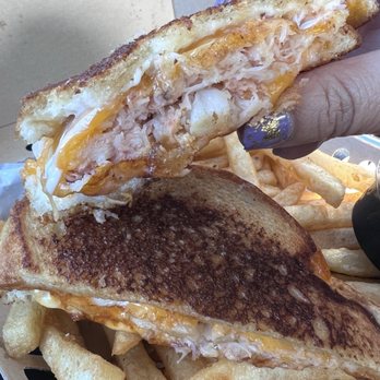 Breakwater Seafoods & Chowder House - Grilled Crab & Cheese Sandwich - Seafood Markets Near Me - Aberdeen, Washington