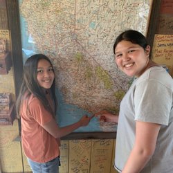 The Work Family Ranch - At the end of the ride, they ask you to put a pin on the map from where you came from