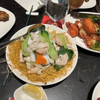 Dragon Beaux - Seafood chow mein calamari was so tender lobster yaaasssss - Chinese Near Me - Elk Grove, California Dragon Beaux - Seafood chow mein calamari was so tender lobster yaaasssss - Chinese Near Me - Elk Grove, California