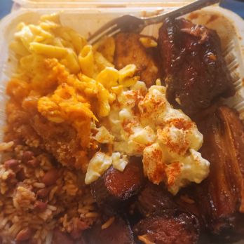 523 Southern Halal Bbq - Beans & rice, ribs, chicken, links, yams, mac & cheese, potato salad - Halal Near Me - Oakland, California