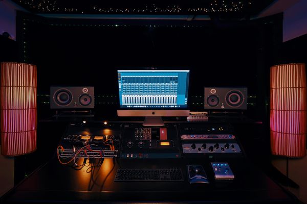 The Control Room - Our control room is designed for precision and comfort, perfect for recording, mixing, and mastering. Treated for accurate monitoring and built around professional-grade hardware and software, this room delivers a clean, powerful sound that translates everywhere. The Control Room - Our control room is designed for precision and comfort, perfect for recording, mixing, and mastering. Treated for accurate monitoring and built around professional-grade hardware and software, this room delivers a clean, powerful sound that translates everywhere.