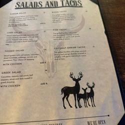 Sossy's Saloon - Menu