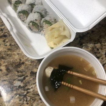 Niko Niko Sushi - California roll and miso soup. Just okay. CA roll lacked flavor. Miso soup was good. $12 though. - Sushi Bars Near Me - Los Angeles, California Niko Niko Sushi - California roll and miso soup. Just okay. CA roll lacked flavor. Miso soup was good. $12 though. - Sushi Bars Near Me - Los Angeles, California