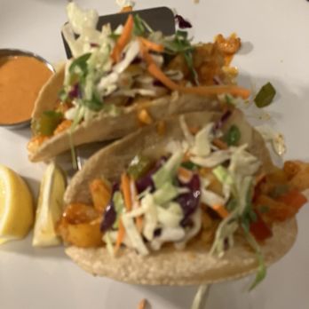 La Condesa Eatery - Gobernador Tacos: Shrimp, peppers, onions, manchego cheese blend, grilled corn tortillas, pickled vegetables, habanero aioli. - Salad Near Me - Reno, Nevada La Condesa Eatery - Gobernador Tacos: Shrimp, peppers, onions, manchego cheese blend, grilled corn tortillas, pickled vegetables, habanero aioli. - Salad Near Me - Reno, Nevada