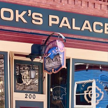 JKQ BBQ - Signage - crooks place is the name of the bar which is connected to the dining area of the BBQ restaurant - Barbeque Near Me - Blackhawk, Colorado