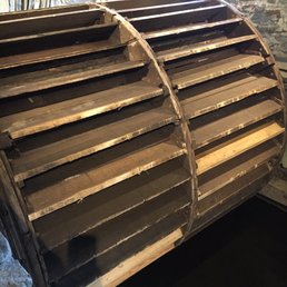 Recreated mill waterwheel Recreated mill waterwheel