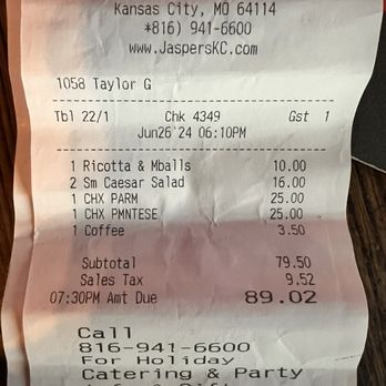 Jasper's Restaurant - Italian Near Me - Kansas City, Missouri Jasper's Restaurant - Italian Near Me - Kansas City, Missouri