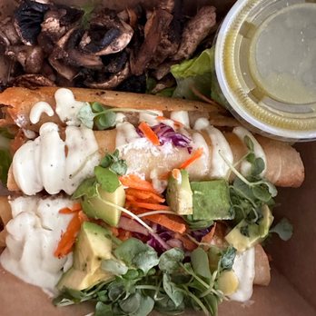 NOKturne Juice Bar & World Food - 5 Potato Flautas - Vegetarian Near Me - Houston, Texas