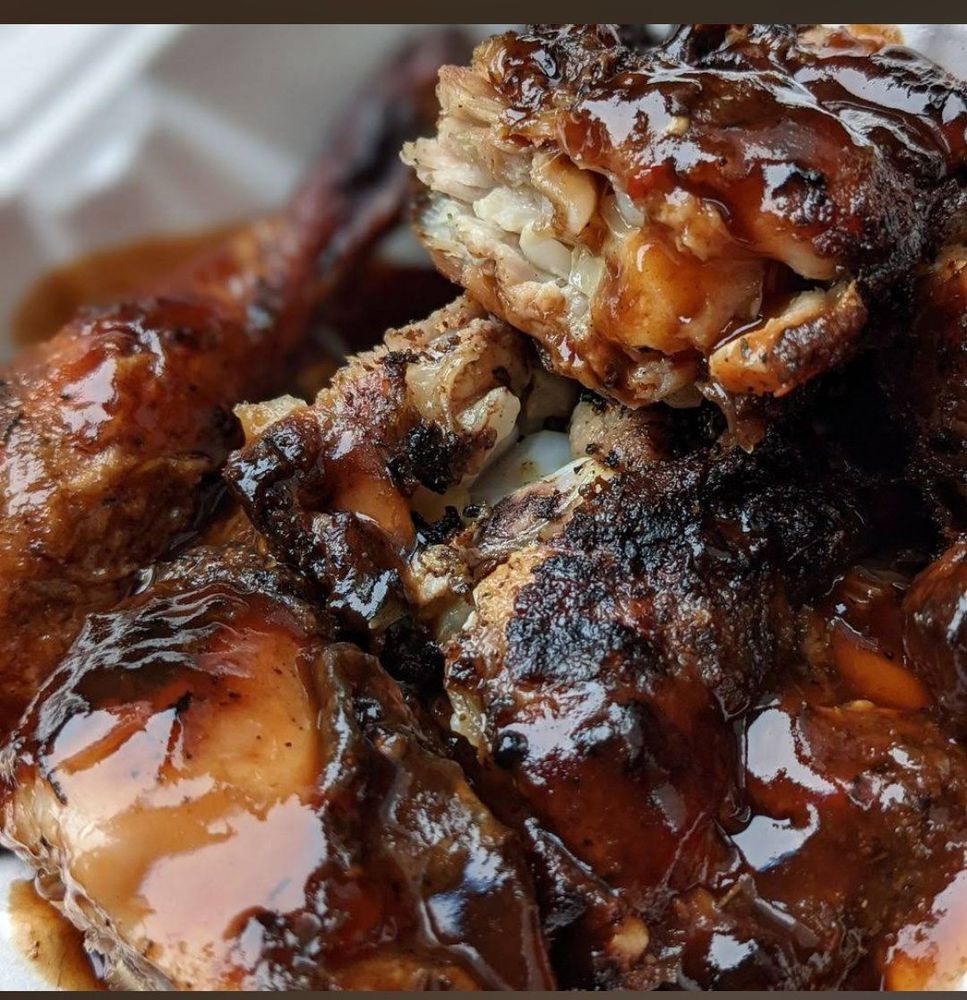 Food from Peppas Jerk Chicken