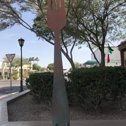 Brinley Avenue Historic District - Outdoor Fork to represent the various eateries.