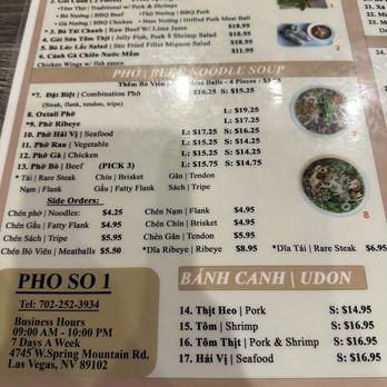 Pho So 1 - Menu - Vietnamese Near Me - Las Vegas, Nevada Pho So 1 - Menu - Vietnamese Near Me - Las Vegas, Nevada