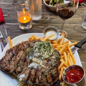 Mua - Rib eye steak & fries - Bars Near Me - Oakland, California
